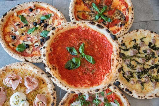 margherita pizza with fresh basil